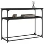 Black engineered wood console table 100x35.5x75 cm by , Side tables - Ref: Foro24-834065, Price: 51,78 €, Discount: %