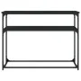 Black engineered wood console table 100x35.5x75 cm by , Side tables - Ref: Foro24-834065, Price: 51,78 €, Discount: %