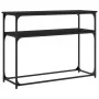 Mesa consola madera de ingeniería negra 100x35,5x75 cm de , Mesas auxiliares - Ref: Foro24-834065, Precio: 51,78 €, Descuento: %