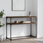 Mesa consola madera de ingeniería roble ahumado 100x35,5x75 cm de , Mesas auxiliares - Ref: Foro24-834067, Precio: 50,03 €, D...