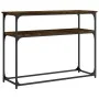 Konsolentisch Holzwerkstoff Eiche geräuchert 100x35,5x75 cm von , Seitentische - Ref: Foro24-834067, Preis: 49,05 €, Rabatt: %