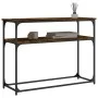 Konsolentisch Holzwerkstoff Eiche geräuchert 100x35,5x75 cm von , Seitentische - Ref: Foro24-834067, Preis: 49,05 €, Rabatt: %