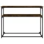 Konsolentisch Holzwerkstoff Eiche geräuchert 100x35,5x75 cm von , Seitentische - Ref: Foro24-834067, Preis: 49,05 €, Rabatt: %