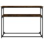 Mesa consola madera de ingeniería roble ahumado 100x35,5x75 cm de , Mesas auxiliares - Ref: Foro24-834067, Precio: 50,03 €, D...