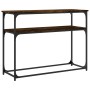 Mesa consola madera de ingeniería roble ahumado 100x35,5x75 cm de , Mesas auxiliares - Ref: Foro24-834067, Precio: 50,03 €, D...