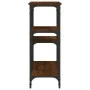 Mesa consola madera de ingeniería marrón roble 102x29x75 cm de , Mesas auxiliares - Ref: Foro24-834084, Precio: 56,57 €, Desc...