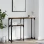 Mesa consola madera de ingeniería roble ahumado 90x22,5x75 cm de , Mesas auxiliares - Ref: Foro24-834092, Precio: 40,90 €, De...