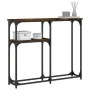 Mesa consola madera de ingeniería roble ahumado 90x22,5x75 cm de , Mesas auxiliares - Ref: Foro24-834092, Precio: 40,90 €, De...