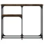 Mesa consola madera de ingeniería roble ahumado 90x22,5x75 cm de , Mesas auxiliares - Ref: Foro24-834092, Precio: 40,90 €, De...