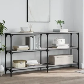 Mesa consola madera de ingeniería gris Sonoma 150x29x75 cm de , Mesas auxiliares - Ref: Foro24-834108, Precio: 82,10 €, Descu...