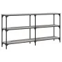 Mesa consola madera de ingeniería gris Sonoma 150x29x75 cm de , Mesas auxiliares - Ref: Foro24-834108, Precio: 82,10 €, Descu...