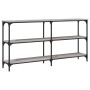 Mesa consola madera de ingeniería gris Sonoma 150x29x75 cm de , Mesas auxiliares - Ref: Foro24-834108, Precio: 83,41 €, Descu...