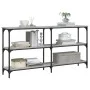 Mesa consola madera de ingeniería gris Sonoma 150x29x75 cm de , Mesas auxiliares - Ref: Foro24-834108, Precio: 82,10 €, Descu...