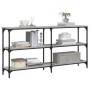 Mesa consola madera de ingeniería gris Sonoma 150x29x75 cm de , Mesas auxiliares - Ref: Foro24-834108, Precio: 83,41 €, Descu...