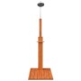Ducha de jardín de madera maciza eucalipto y acero de vidaXL, Accesorios para piscinas y spa - Ref: Foro24-41770, Precio: 193...