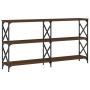 Mesa consola madera de ingeniería marrón roble 156x28x80,5 cm de , Mesas auxiliares - Ref: Foro24-835428, Precio: 80,11 €, De...