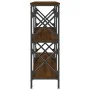 Mesa consola madera de ingeniería marrón roble 156x28x80,5 cm de , Mesas auxiliares - Ref: Foro24-835428, Precio: 63,33 €, De...