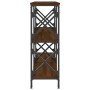 Mesa consola madera de ingeniería marrón roble 156x28x80,5 cm de , Mesas auxiliares - Ref: Foro24-835428, Precio: 80,11 €, De...
