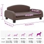Cama para perros de cuero sintético marrón 70x45x30 cm en Camas para perros | Comprar online en Foru.es
