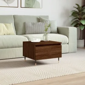 Mesa de centro madera de ingeniería marrón roble 50x46x35 cm de , Mesas de centro - Ref: Foro24-830858, Precio: 37,74 €, Desc...