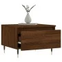 Mesa de centro madera de ingeniería marrón roble 50x46x35 cm de , Mesas de centro - Ref: Foro24-830858, Precio: 37,74 €, Desc...