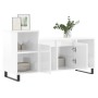 Mueble de TV madera contrachapada blanco brillo 100x35x55 cm de , Muebles TV - Ref: Foro24-831326, Precio: 71,22 €, Descuento: %