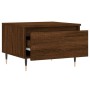 Mesa de centro madera de ingeniería marrón roble 50x46x35 cm de , Mesas de centro - Ref: Foro24-830858, Precio: 38,12 €, Desc...