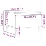 Mesa de centro madera de ingeniería marrón roble 50x46x35 cm de , Mesas de centro - Ref: Foro24-830858, Precio: 37,74 €, Desc...