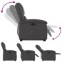 Sillón reclinable eléctrico elevable cuero auténtico gris en Sillones | Comprar online en Foru.es