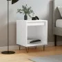 Mesita de noche madera de ingeniería blanco brillo 40x35x50 cm de , Mesitas de noche - Ref: Foro24-830720, Precio: 37,17 €, D...