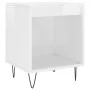Mesita de noche madera de ingeniería blanco brillo 40x35x50 cm de , Mesitas de noche - Ref: Foro24-830720, Precio: 37,17 €, D...