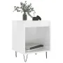 Mesita de noche madera de ingeniería blanco brillo 40x35x50 cm de , Mesitas de noche - Ref: Foro24-830720, Precio: 37,17 €, D...
