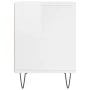 Mesita de noche madera de ingeniería blanco brillo 40x35x50 cm de , Mesitas de noche - Ref: Foro24-830720, Precio: 37,17 €, D...