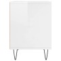 Mesita de noche madera de ingeniería blanco brillo 40x35x50 cm de , Mesitas de noche - Ref: Foro24-830720, Precio: 37,67 €, D...