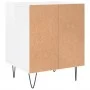 Mesita de noche madera de ingeniería blanco brillo 40x35x50 cm de , Mesitas de noche - Ref: Foro24-830720, Precio: 37,17 €, D...