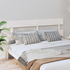 Cabecero de cama madera maciza de pino blanco 184x3x81 cm de , Cabeceros y pies de cama - Ref: Foro24-819086, Precio: 45,27 €...
