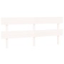 Cabecero de cama madera maciza de pino blanco 184x3x81 cm de , Cabeceros y pies de cama - Ref: Foro24-819086, Precio: 45,27 €...