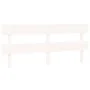 Solid white pine wood bed headboard 184x3x81 cm by , Headboards and footboards - Ref: Foro24-819086, Price: 44,69 €, Discount: %