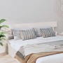 Cabecero de cama madera maciza de pino blanco 184x3x81 cm de , Cabeceros y pies de cama - Ref: Foro24-819086, Precio: 45,27 €...