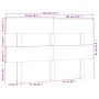 Cabecero de cama madera maciza de pino blanco 184x3x81 cm de , Cabeceros y pies de cama - Ref: Foro24-819086, Precio: 45,27 €...
