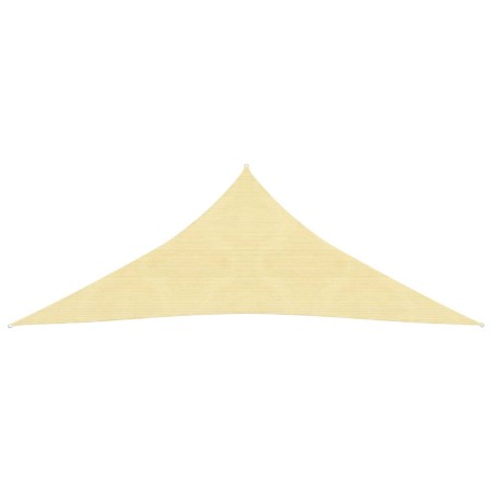 Toldo de vela triangular HDPE 3,6x3,6x3,6 m beige de vidaXL, Sombrillas - Ref: Foro24-42285, Precio: 20,10 €, Descuento: %