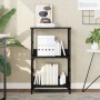 Estantería de madera de ingeniería negra 50x33x82 cm de , Librerías y estanterías - Ref: Foro24-835264, Precio: 39,77 €, Desc...