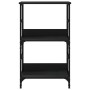 Estantería de madera de ingeniería negra 50x33x82 cm de , Librerías y estanterías - Ref: Foro24-835264, Precio: 39,77 €, Desc...