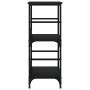 Estantería de madera de ingeniería negra 50x33x82 cm de , Librerías y estanterías - Ref: Foro24-835264, Precio: 39,77 €, Desc...
