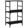 Estantería de madera de ingeniería negra 50x33x82 cm de , Librerías y estanterías - Ref: Foro24-835264, Precio: 39,77 €, Desc...