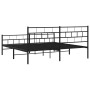 Estructura de cama cabecero y estribo metal negro 183x213 cm de , Camas y somieres - Ref: Foro24-355682, Precio: 119,66 €, De...