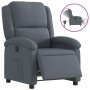 Sillón reclinable eléctrico de terciopelo gris oscuro en Sillones | Comprar online en Foru.es