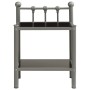 Mesitas de noche 2 unidades metal y vidrio gris y negro de vidaXL, Mesitas de noche - Ref: Foro24-325077, Precio: 46,09 €, De...