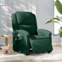 Sillón reclinable eléctrico de terciopelo verde oscuro en Sillones | Comprar online en Foru.es