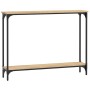 Mesa consola madera de ingeniería roble Sonoma 100x22,5x75 cm de , Mesas auxiliares - Ref: Foro24-834016, Precio: 38,34 €, De...